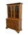 ETHAN ALLEN Heirloom Nutmeg Maple 44" Buffet w. China Cabinet 10-6037 / 10-6038 72" High 44.75" Wide 19" Deep We...