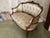 Wood Elegant French Settee W/ Silk Brocade For Sale - Image 7 of 10