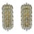 1950s Karl Fagerland for Orrefors Bubble Crystal Wall Sconces - a Pair For Sale