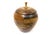 1960s Set of 2, 1960s Hand Crafted Mixed Wood Apple and Pear Lidded Jars For Sale - Image 5 of 12