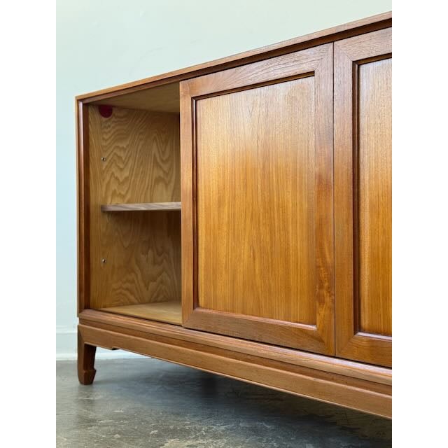 Vintage Teak Credenza by Shanghai Furniture Factory For Sale - Image 16 of 17