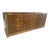 1970s Mastercraft Brass & Walnut 9-Drawer Dresser / Credenza For Sale
