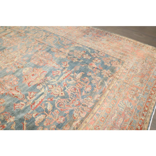 Zabihi Collection Antique Persian Sarouk Carpet For Sale - Image 4 of 6