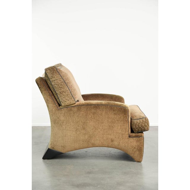 Art Deco Lounge Chair in Fabric by Bart Van Bekhoven For Sale - Image 3 of 14