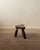 1950s French Brutalist Wooden Tripod Stool in Oak, 1950s For Sale - Image 5 of 8