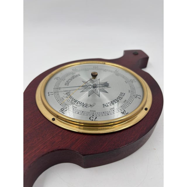 Barometer with Thermometer, 1950s For Sale - Image 4 of 18