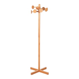 Vintage Mid-Century Hank Loewenstein Mod Helix Beech Coat Tree For Sale