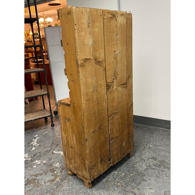 Early 19th Century Antique European Pine Open Hutch Cupboard, Circa 1830 For Sale - Image 5 of 12