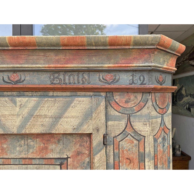 Painted Wardrobe, 1812 For Sale - Image 11 of 18