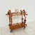 Wood Mid-Century Bar Cart in Brown Burl, Plywood and Root Wood, 1960s For Sale - Image 7 of 14