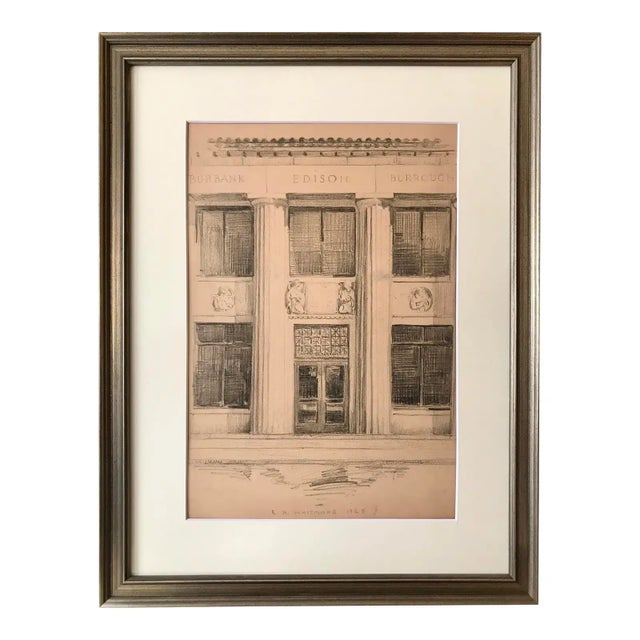 Original Architectural Drawing Ford Laboratories Entrance by Robert H. Witmore 1925 For Sale In New York - Image 6 of 6