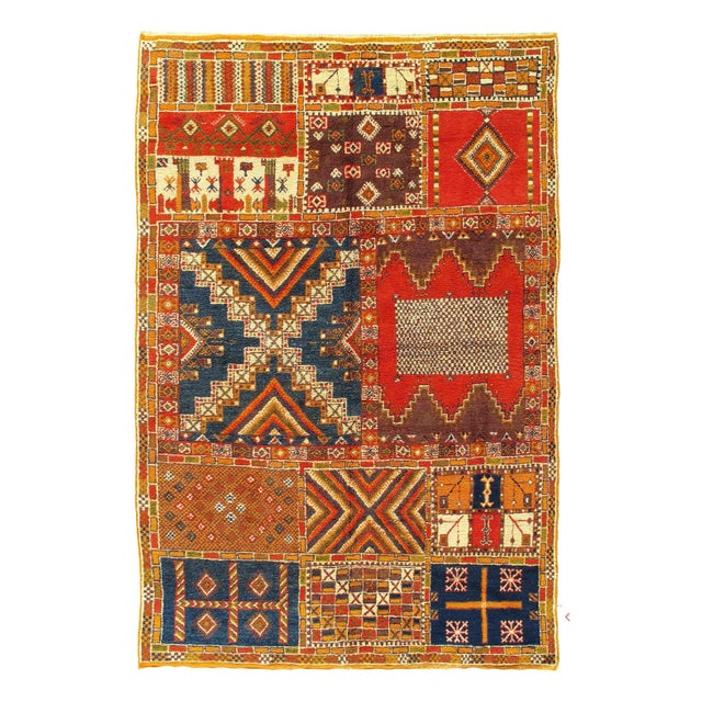 1970s Fine Hand Knotted Vintage Moroccon For Sale - Image 4 of 4