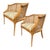Mid-Century Modern Frech Country Caned Accent Chairs For Sale - Image 3 of 7