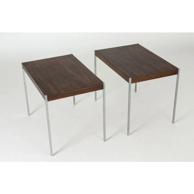 Luxus Rosewood Side Tables by Uno & Östen Kristiansson for Luxus, 1960s, Set of 2 For Sale - Image 4 of 8