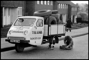 Arthur Steel: Tire Repair Specialist, Limited Edition Photograph 44 X 31”