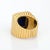 Late 20th Century Late 20th Century 70s Tiffany & Co Sugarloaf Lapis Lazuli Ring 18k Yellow Gold Sz 5 Square Ridged For Sale - Image 5 of 7