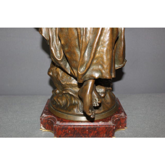Paul-Eugène Mengin, the Mandolin Player, 1800s, Bronze For Sale - Image 12 of 15