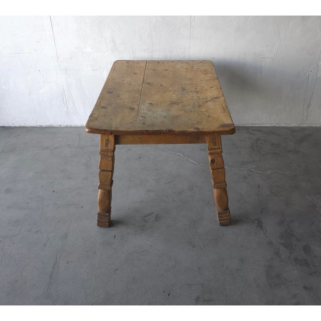 Antique European Farmhouse Dining Table For Sale In Las Vegas - Image 6 of 9