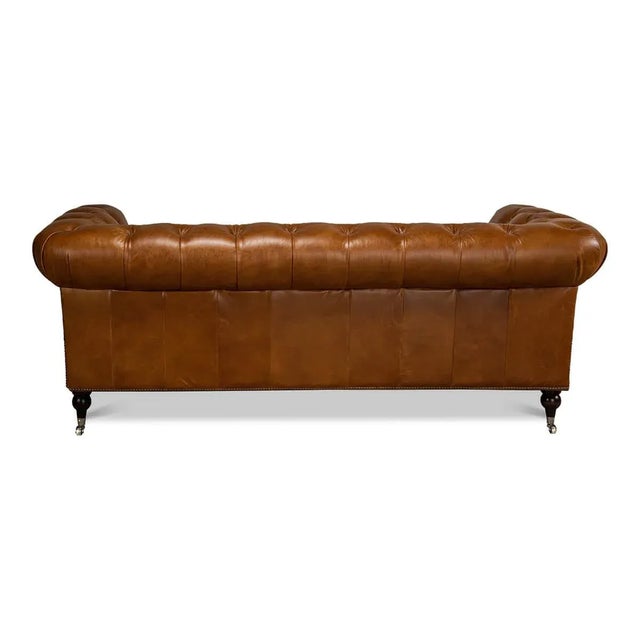 Vintage Style Classic Chesterfield Sofa For Sale - Image 4 of 6