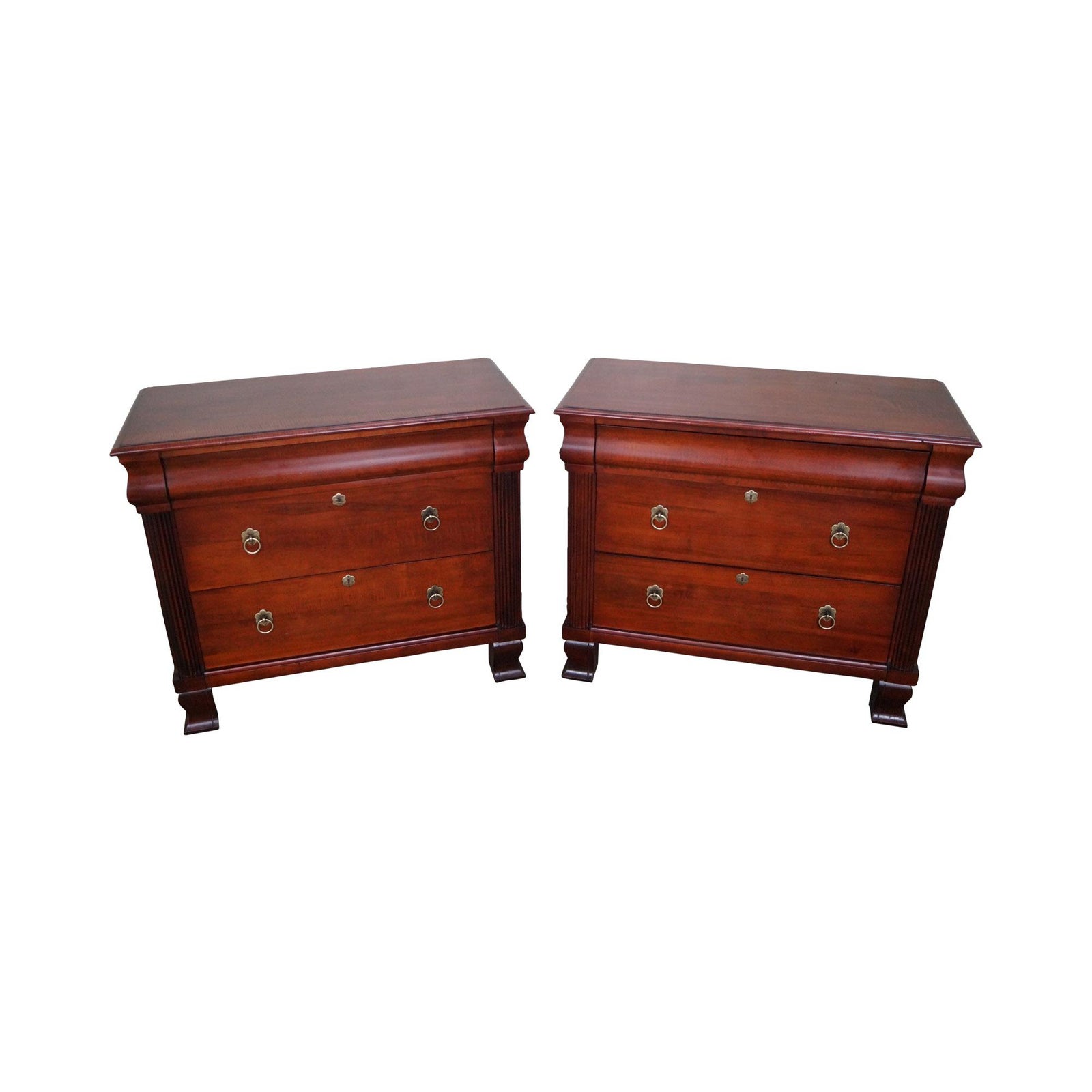 Ethan Allen British Classics "Daryn" Chests Nightstands A Pair Chairish