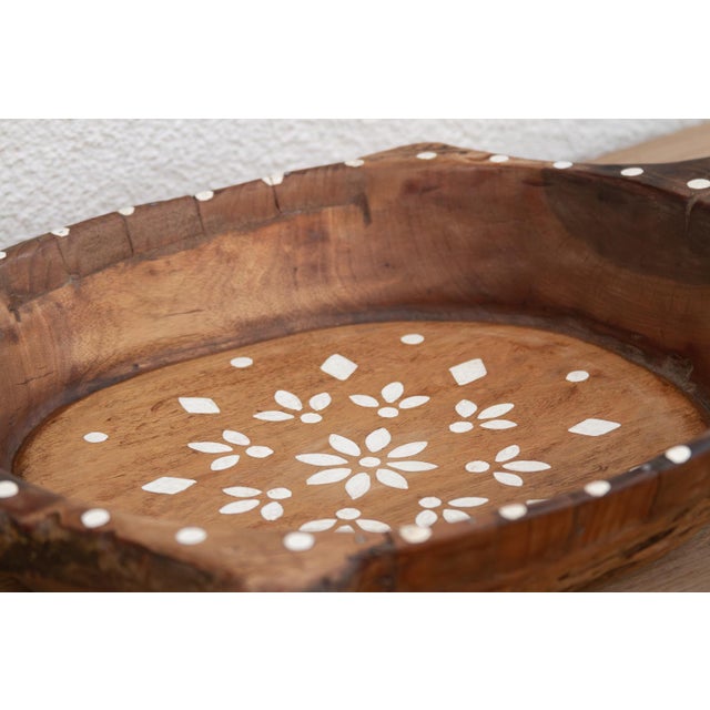 Traditional Vintage Global Eclectic Painted Bowl For Sale - Image 3 of 6