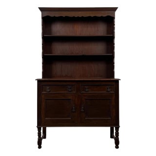 Antique Edwardian Oak Welsh Dresser, 1900s For Sale