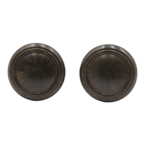 Pair of Vintage 1.25 In. Brown Bakelite Cabinet Knobs