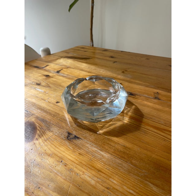 Mid-Century Modern Vintage 1970s Glass Ashtray For Sale - Image 3 of 3