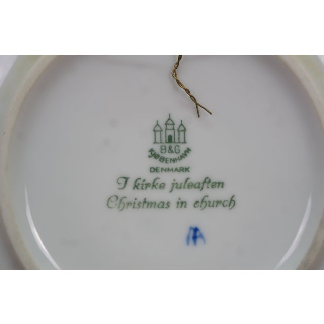 Late 20th Century 13pc Bing & Grondahl B&g Denmark Copenhagen Cobalt Blue Christmas Plates For Sale - Image 10 of 14