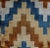 Canvello Geomatic Blue Brown Handmade Velvet Throw Pillow & Down Insert For Sale In San Francisco - Image 6 of 7