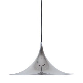 Vintage Semi Pendant Lamp by Bonderup and Thorup for Fog & Mørup, 1968 For Sale