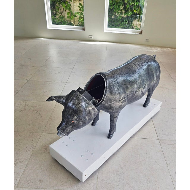 Not Yet Made - Made To Order Greedy Pig in Heavy Metal by Jan Paul For Sale - Image 5 of 18