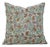 Fabdivine Handcrafted Block Print Cushion Cover 24x24 Inch Pure Linen-Thorny Stems For Sale