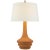 Chapman & Myers by Visual Comfort Signature Wallis Large Table Lamp in Burnt Sienna with Linen Shade For Sale