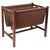 Danish Magazine Holder in Rosewood and Brown Canvas, 1960s For Sale - Image 9 of 9