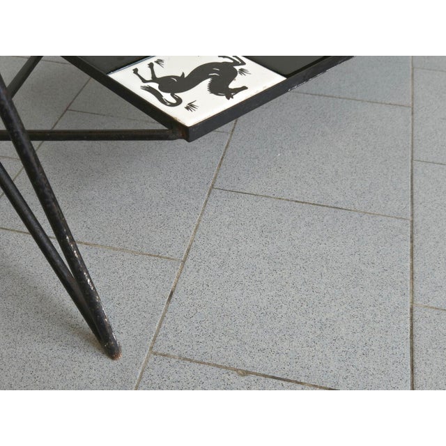 Vintage Ceramic Side Table with Horse Motif, 1950s For Sale - Image 13 of 15