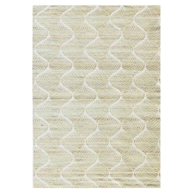 Handwoven European Style Flat Kilim Rug For Sale