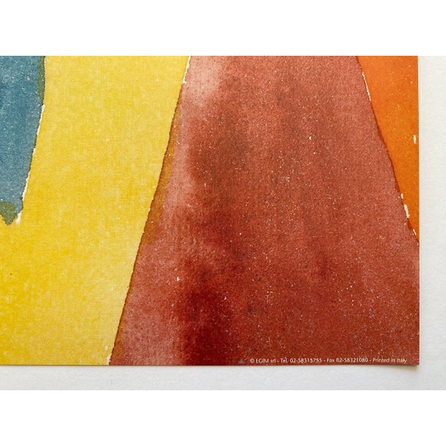 Paul Klee Vintage 1990's Abstract Offset Lithograph Print Modernist Poster " Movement of Vaulted Chambers " 1915 For Sale In Kansas City - Image 6 of 8
