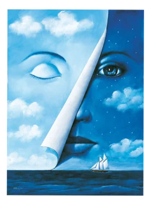 Rafal Olbinski, Face, 2025, Giclée Print