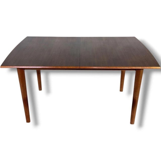 Brown Mid-Century Modern Dining Table by Alfred Cox For Sale - Image 8 of 9