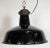 Black Industrial Black Enamel Factory Lamp with Cast Iron Top from Elektrosvit, 1950s For Sale - Image 8 of 18