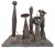 Expressionism Unknown, Mid Century Modern Brutalist Welded Expressionist Sculpture After Paul Evans For Sale - Image 3 of 7