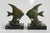 Antique Art Deco French Bookends Angelfish in Black Marble Spelter Moonfish, 1925, Set of 2 For Sale - Image 3 of 10