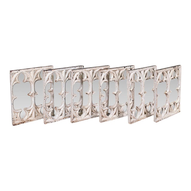 Set of 6 Secret Garden Wall Panels, English, Gothic Tracery Grille, Victorian For Sale