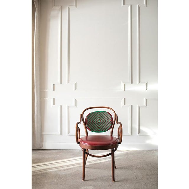 1990s Vintage Cafe Armchairs by Shelby Williams Industries in the Style of Micheal Thonet , Set of 8 For Sale - Image 5 of 17