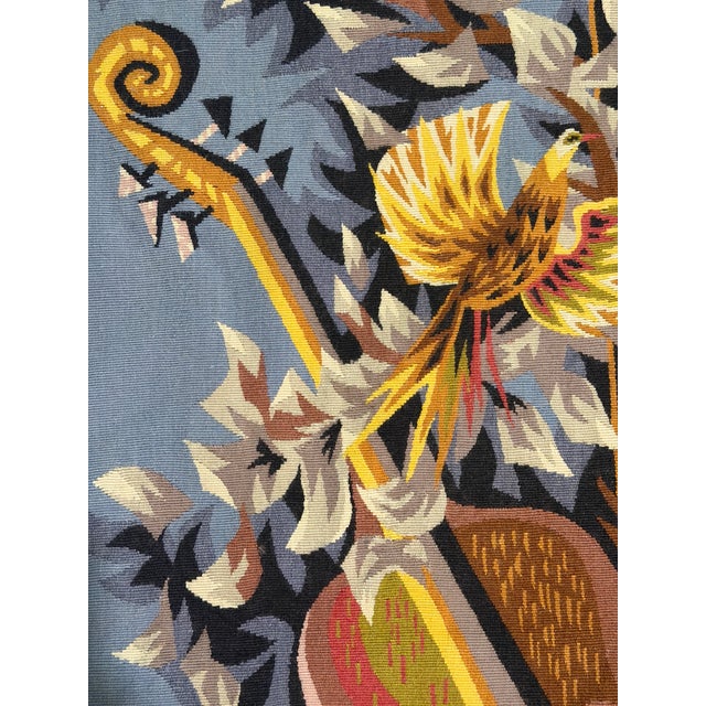 20th C. Mid-Century Modern Tapestry "Concert Champêtre" Signed by Simon Chaye 3'9" X 5'3" For Sale - Image 9 of 11