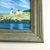 Sky Blue Mid Century Artisan Oil Painting Camden Maine For Sale - Image 8 of 13