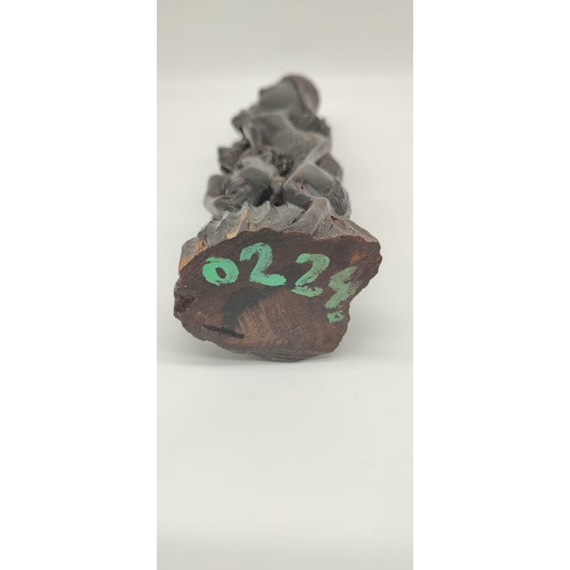 Modernist Hand-Carved Ujamaa Sculpture in Ebony Makonde, 20th Century For Sale - Image 12 of 13