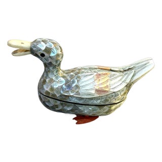 Asian Abalone & Wood Duck Box For Sale