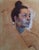 Head Study 1 by Richard T Scott | Oil Canvas Portrait of a Woman's Profile For Sale